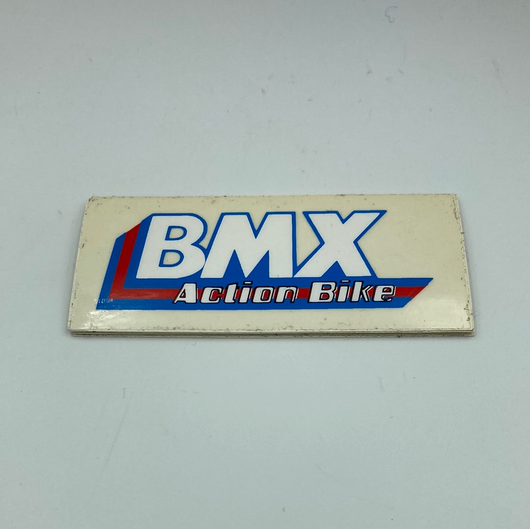 Old School BMX Action Bike Sticker 4”