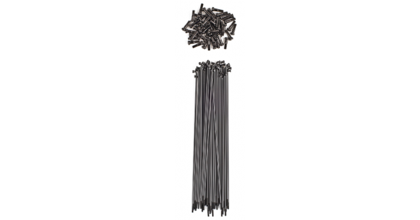The Shadow Conspiracy Straight Gauge Spokes - Matte Black (40 Per Pack)