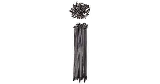 The Shadow Conspiracy Straight Gauge Spokes - Matte Black (40 Per Pack)